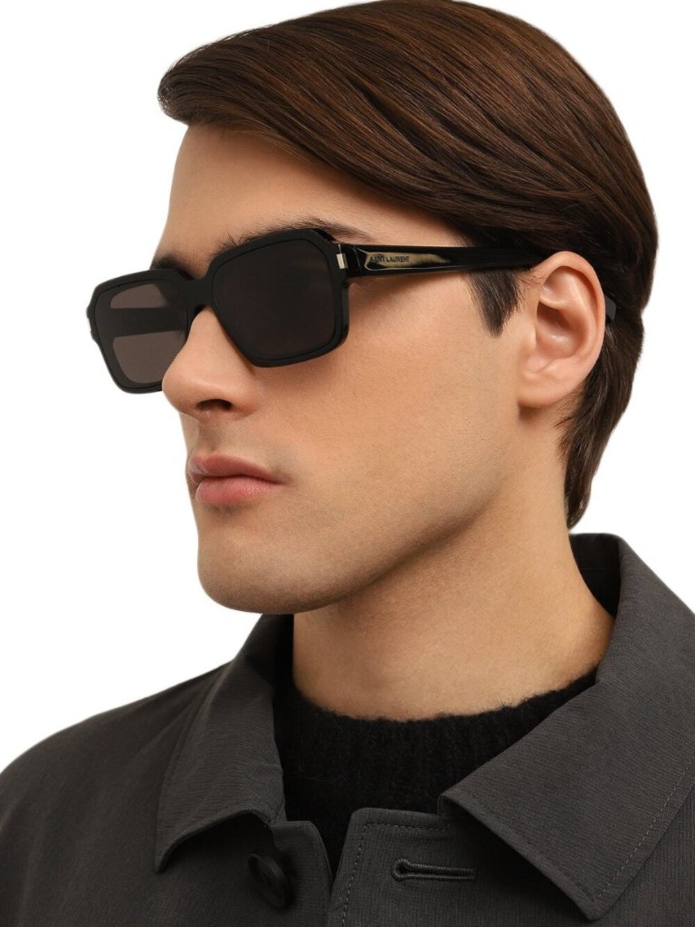 NEW SAINT LAURENT SUNGLASSES SL 611 001 UNISEX BLACK/GRAY EYEWEAR SL611 001